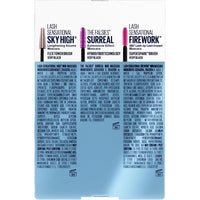 Maybelline Mascara Makeup Gift Set, Includes 3 Mini Mascaras, Includes Mini Sky High, Surreal and Firework Mascaras, Very Black, 1 Kit