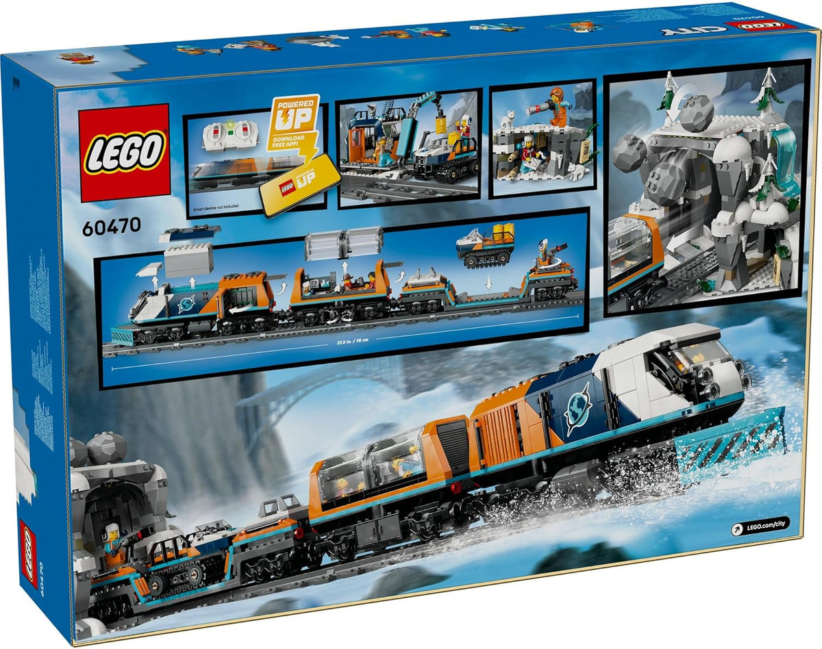 LEGO® City Explorers’ Arctic Polar Express Train 60470 Set for Fans of STEM Toys and Pretend Play Aged 7 and Up