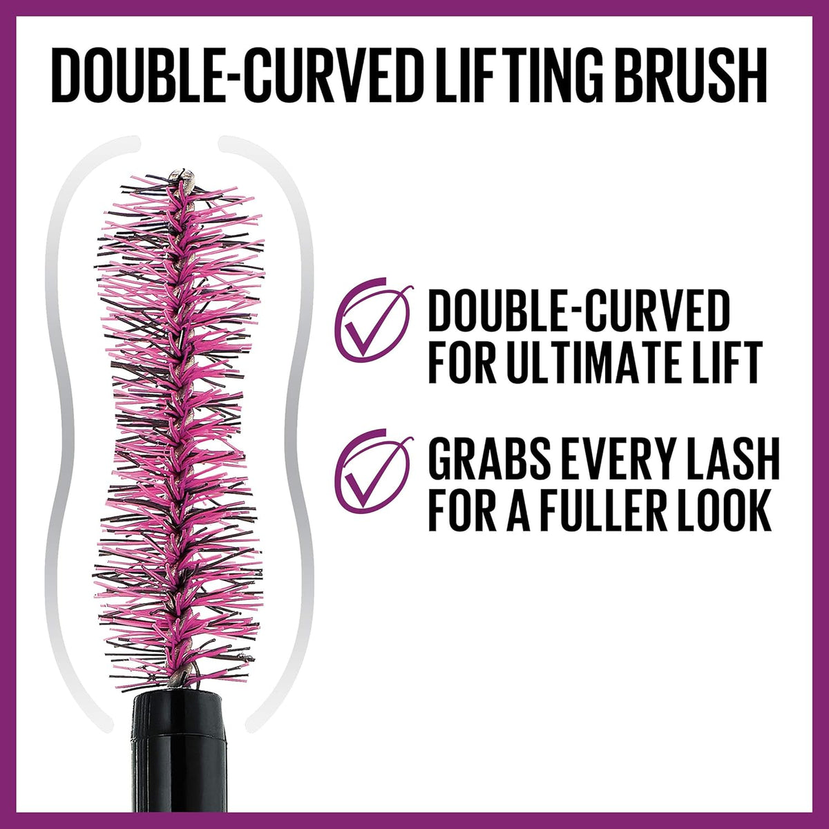 Maybelline The Falsies Lash Lift Washable Mascara Volumizing,Blackest Black