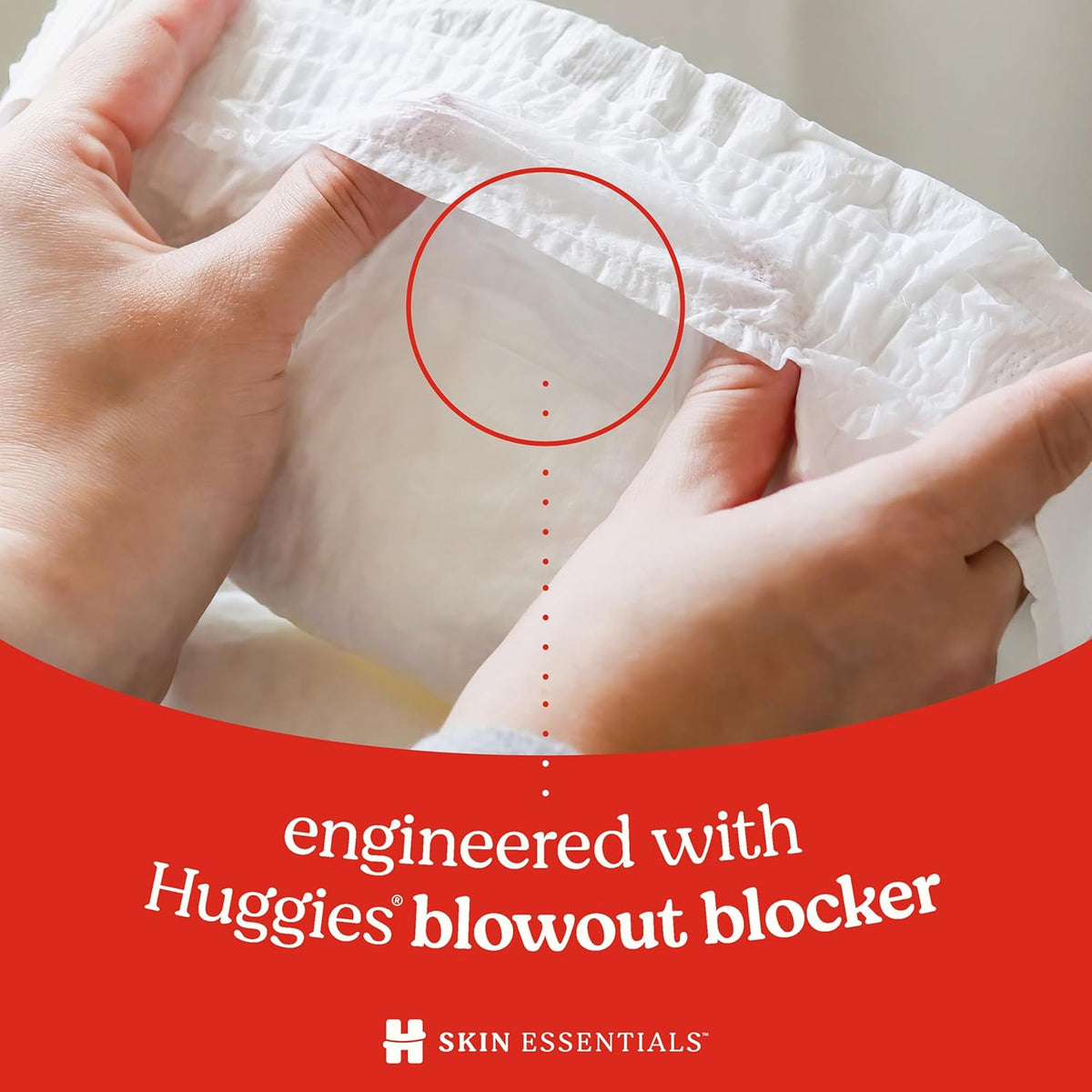 Huggies Size Newborn Diapers, Skin Essentials Baby Diapers, Size Newborn (6-9 lbs), 76 Count