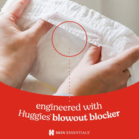 Huggies Size Newborn Diapers, Skin Essentials Baby Diapers, Size Newborn (6-9 lbs), 76 Count