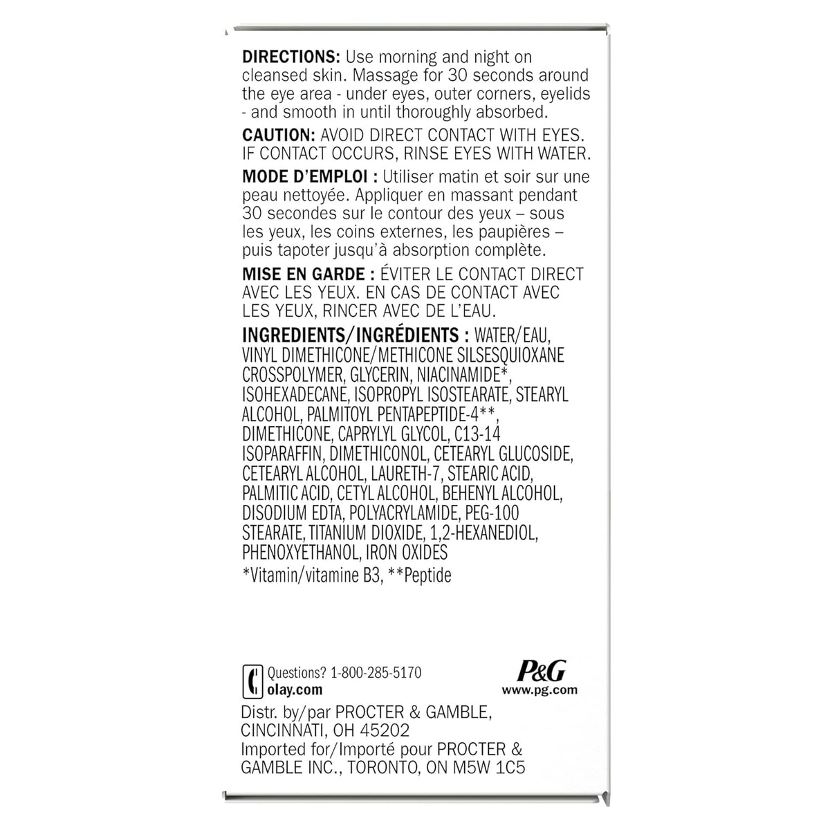 Olay Eyes Ultimate Eye Cream for Dark Circles, Wrinkles and Puffiness, 13 ml (0.4 fl. oz.)