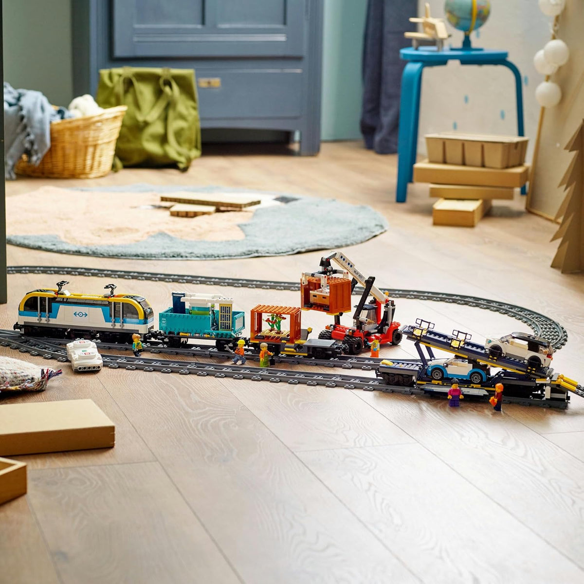 LEGO® City Freight Train 60336 Building Kit; Powered Up Toy Train Set for Ages 7+