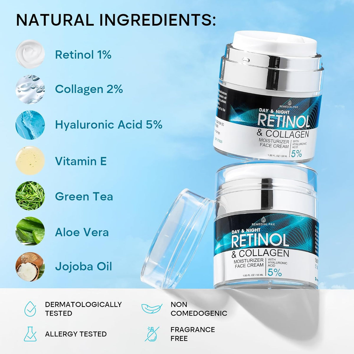 Face Moisturizer Retinol Cream