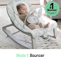 Ingenuity Keep Cozy 3-in-1 Grow with Me Vibrating Baby Bouncer Seat & Infant to Toddler Rocker - Spruce, Newborn and up