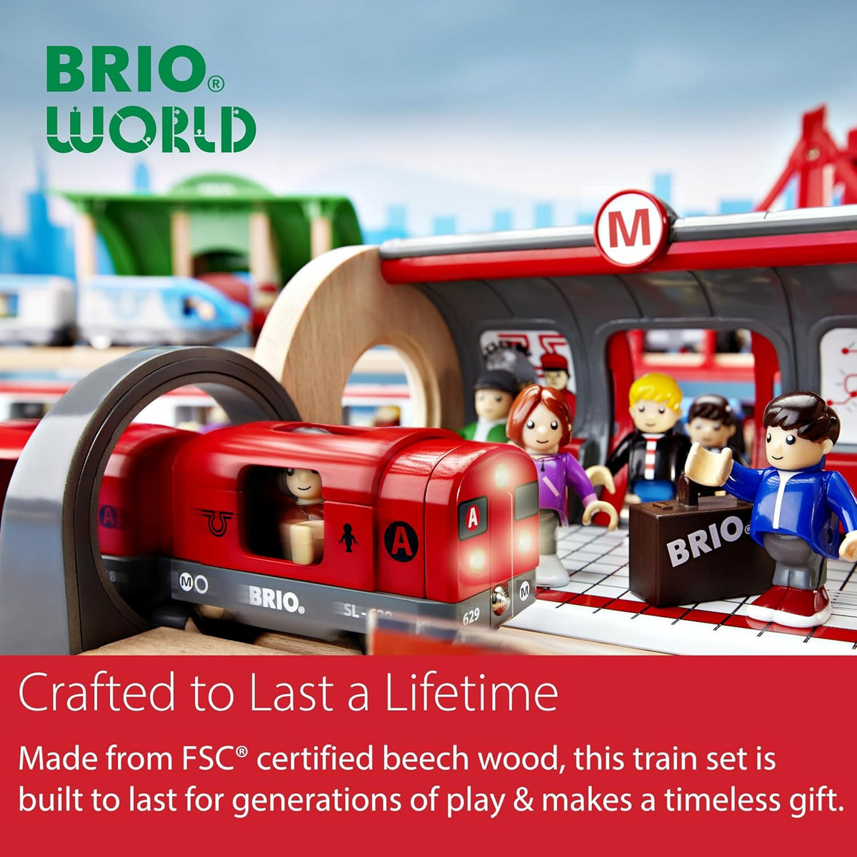 BRIO - Metro Railway Set 20 Pieces
