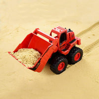 BEESTECH Construction Toys, Friction Powered Excavator Toy and Construction Loader Toy, Beach Sand Toys, Construction Truck Vehicles, Sandbox Toys for 3, 4, 5 Years Old Boys Kids Girls (2 Pack)