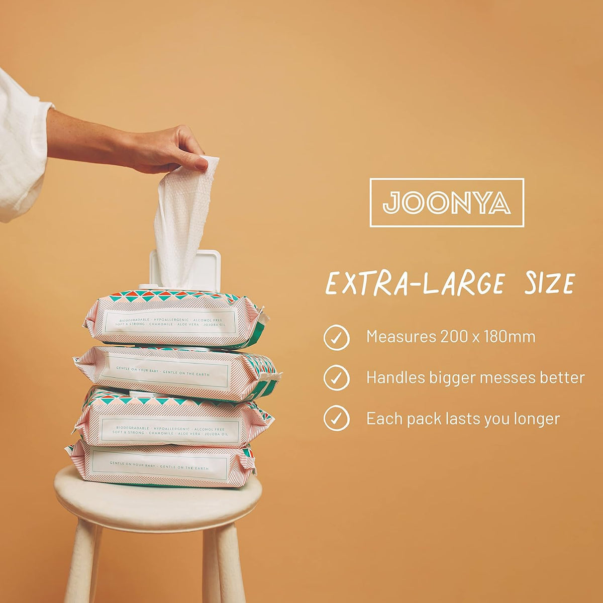 Joonya Baby Wipes - Non-Toxic, Biodegradable Baby Wipes for Calm, Healthy Skin - Fragrance Free Baby Wipes - Bulk Baby Wipes - 24 Packs of 80 Nappy Wipes (1920)