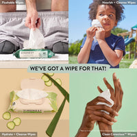 The Honest Company Clean Conscious Multi-Use Wipes | Hypoallergenic + Unscented for Sensitive Skin | Over 99% Water, Compostable, Plant Based, Baby Wipes | Pattern Play, 288 Count