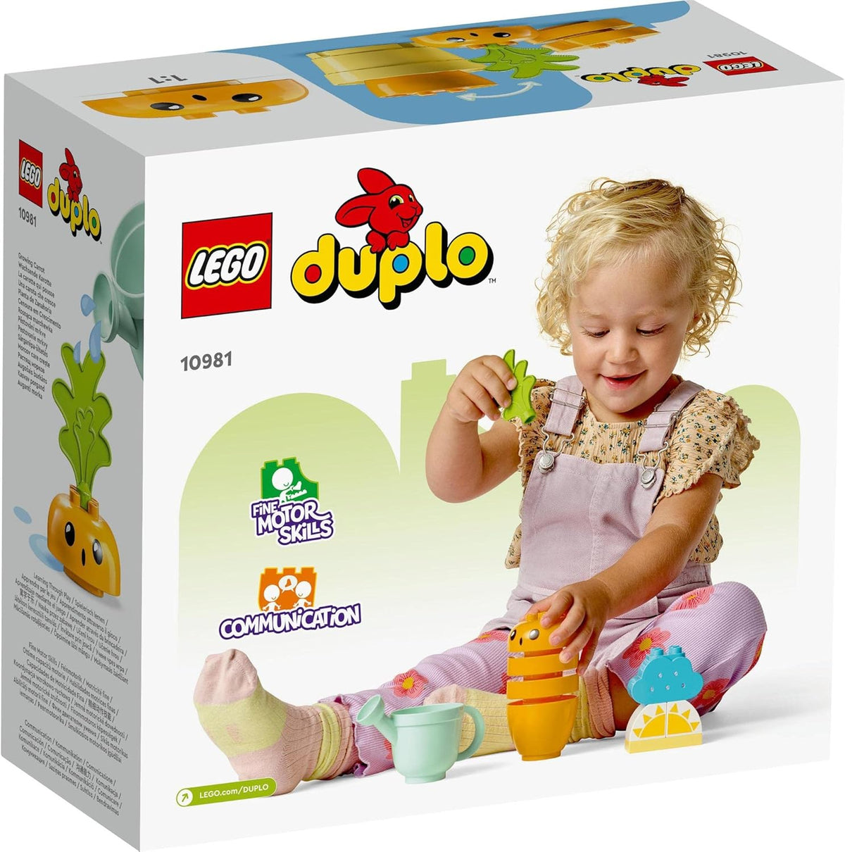 LEGO® DUPLO® My First Growing Carrot 10981 Building Toy Set; Grow-Your-Own-Food Fun and Imaginative Play for Kids Aged 18 Months and Over