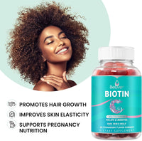 BeLive Biotin Gummies - Skin, Nails & Hair Vitamins with A, C, D, E, B12, Zinc,| 3-Pack-USA Made