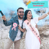 Mom to be Sash Baby Shower Set