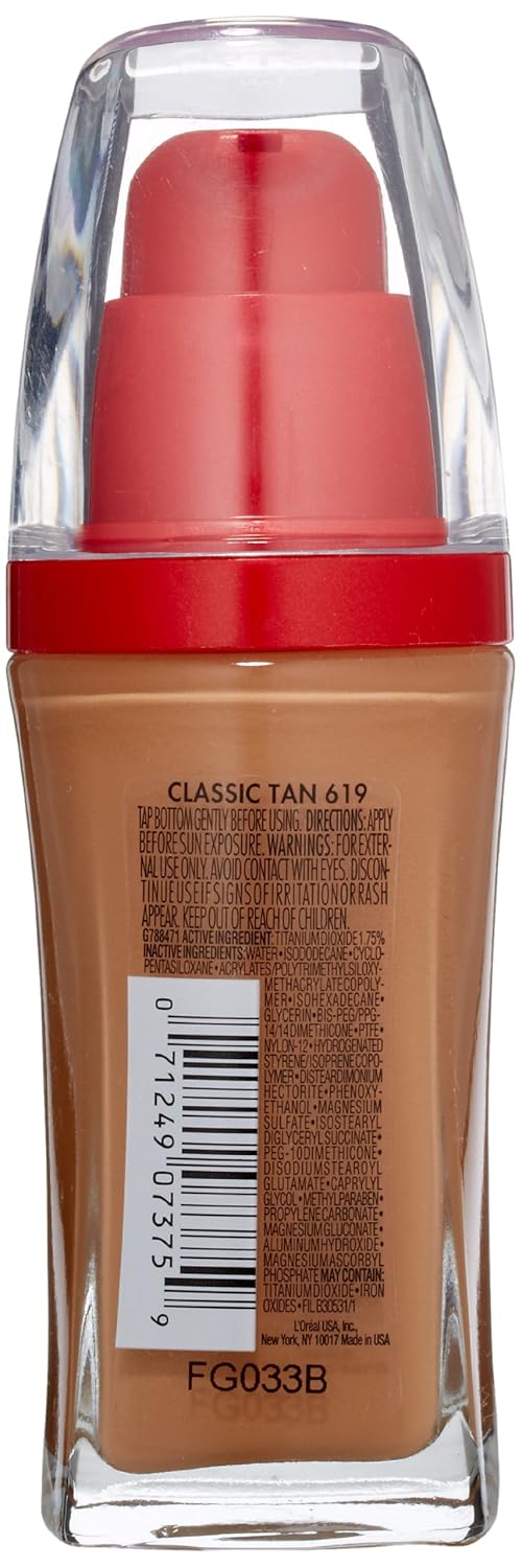 L'oreal Infallible Advanced Never Fail Makeup, Classic Tan, 1-Fluid Ounce