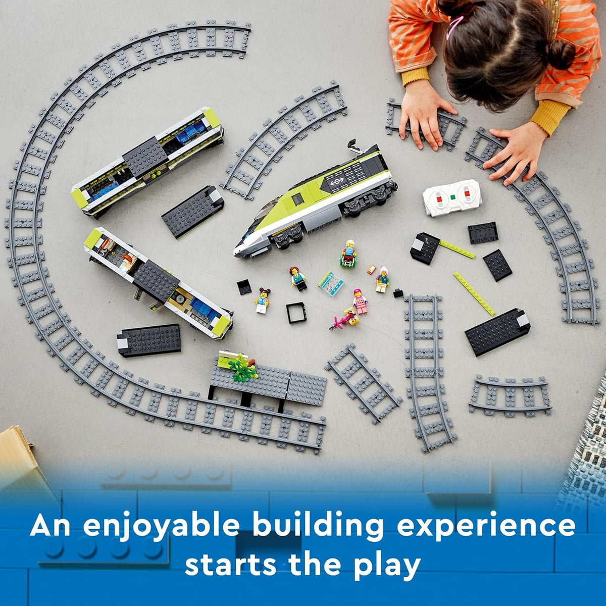 City Express Passenger Train Set, Remote Controlled Train Toy for 7+