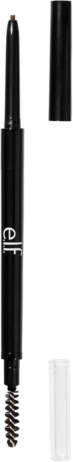 e.l.f. Ultra Precise Brow Pencil, Creamy, Micro-Slim, Precise, Defines, Creates Full, Natural-Looking Brows, Tames and Combs Brow Hair, 0.002 Oz, Brunette, 1 Count