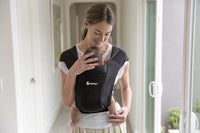Cozy Newborn Essentials Baby Carrier Wrap (Pure Black)