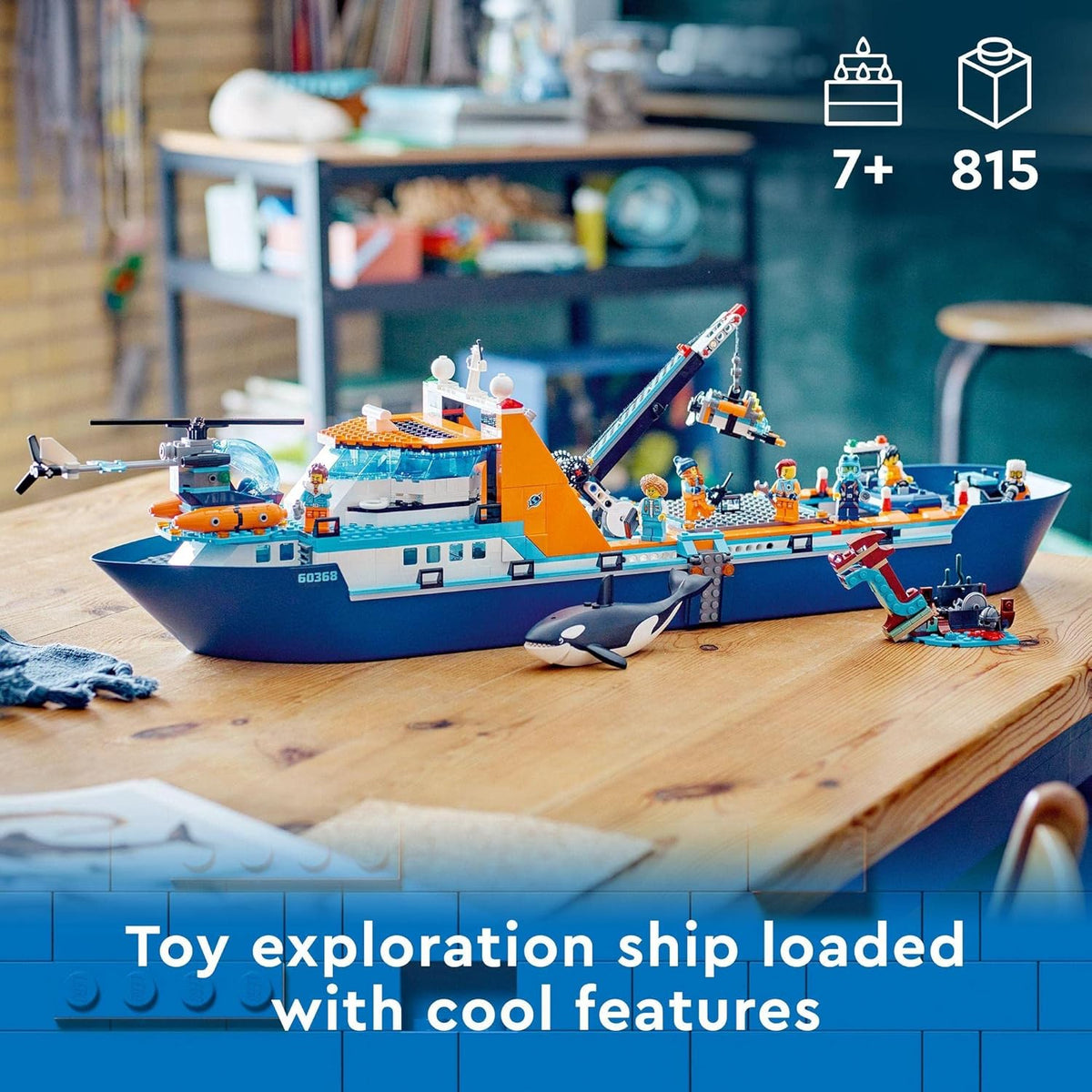 LEGO® City Arctic Explorer Ship 60368 Building Toy Set
