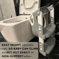 Baby Potty Training Seat,  (White/Grey)