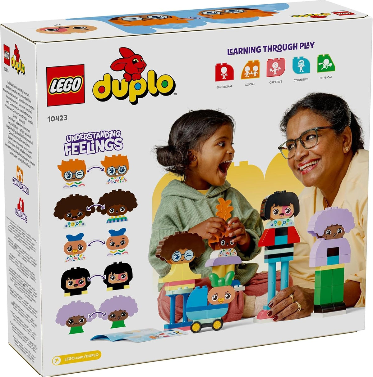 LEGO DUPLO Town Buildable People with Big Emotions 10423 Building Toy for Ages 3 and Over
