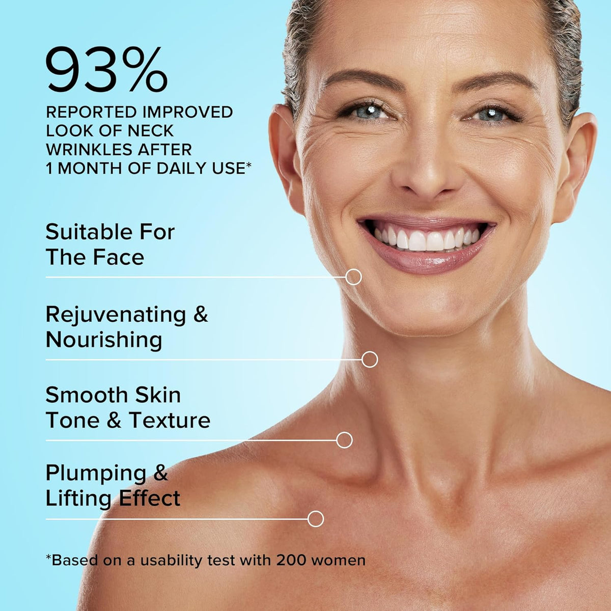 MAREE Neck Cream - Neck Creams for Tightening and Firming with Hyaluronic Acid - Face Moisturizer for Women - Skin Care Tighten and Lift - Facial Lifting - Anti Aging & Wrinkles Treatment - 1.7 fl oz