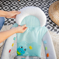 Baby Einstein Ocean Explorers Musical Bouncer Infant Seat, Kick to It Neptune, Unisex, for Ages 0-6 Months up to 20 lbs