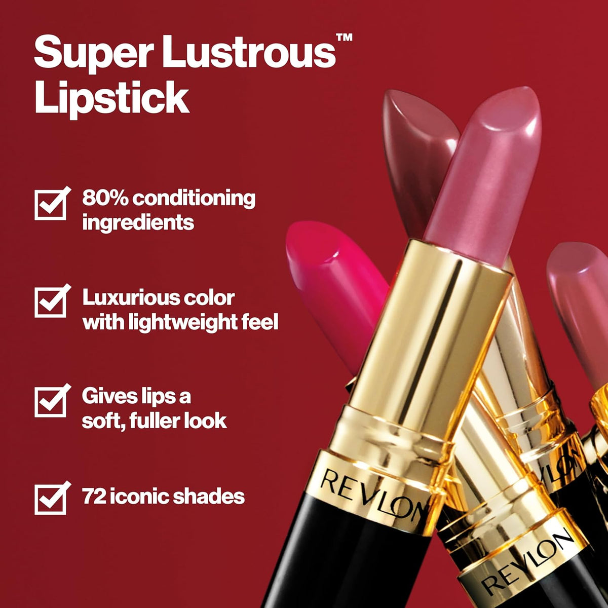 Revlon Super Lustrous Lipstick, Rum Raisin,0.15 oz./4.2 g.