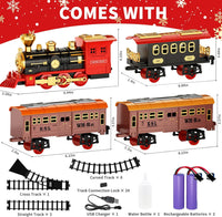 Train Set - Train Toys for Boys w/Smokes, Lights & Sound
