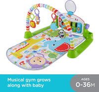Fisher Price - Deluxe Kick & Play Piano Gym Green