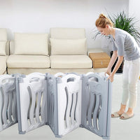 Foldable Baby playpen Baby Folding Play Pen Kids Activity Centre Safety Play Yard(Ocean Theme)