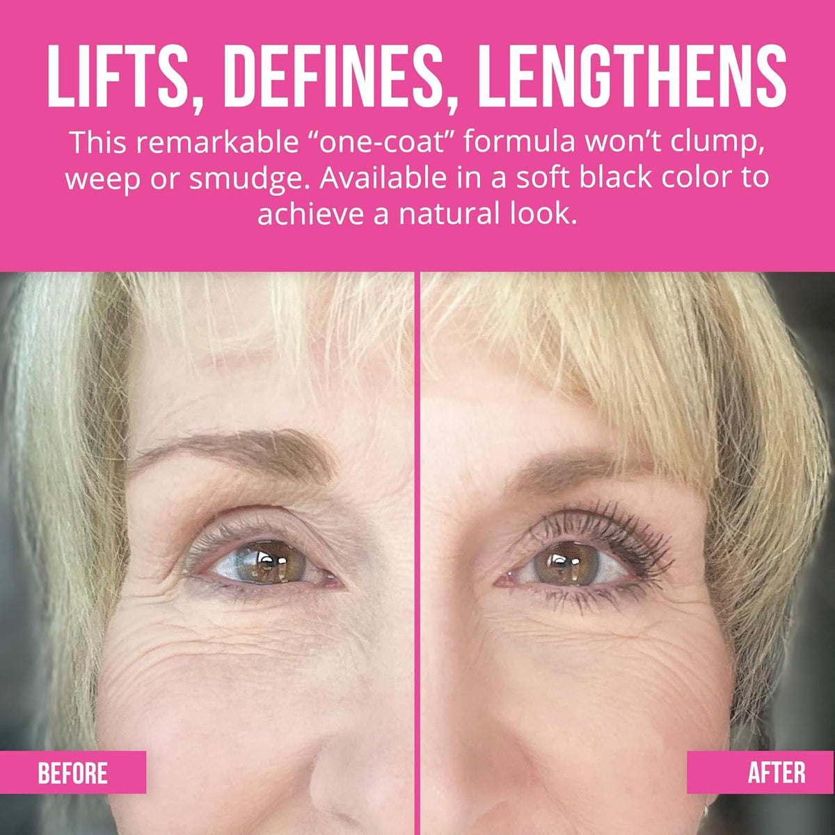 Vibriance Volumizing Tubing Mascara, Soft Black - Hypoallergenic, USA Made - Moisturizing, Lifting, Long-Lasting - Special Tube Formula for 50+