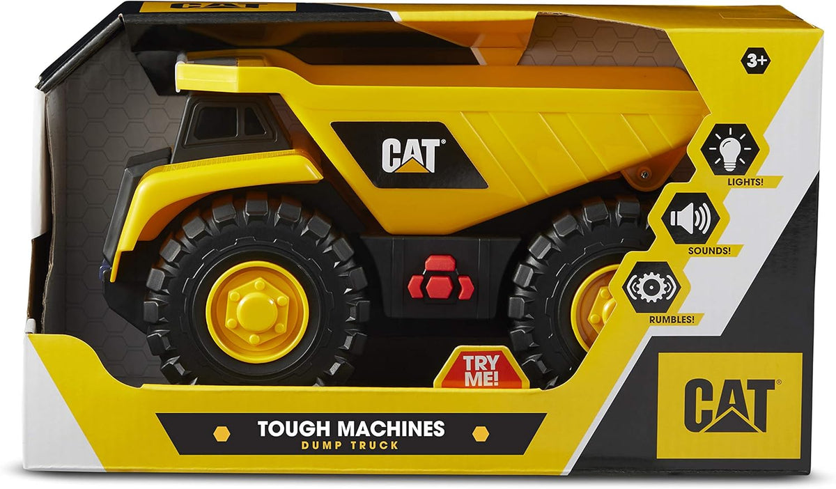 Caterpillar CAT Tough Machines Toy Dump Truck with Lights & Sounds
