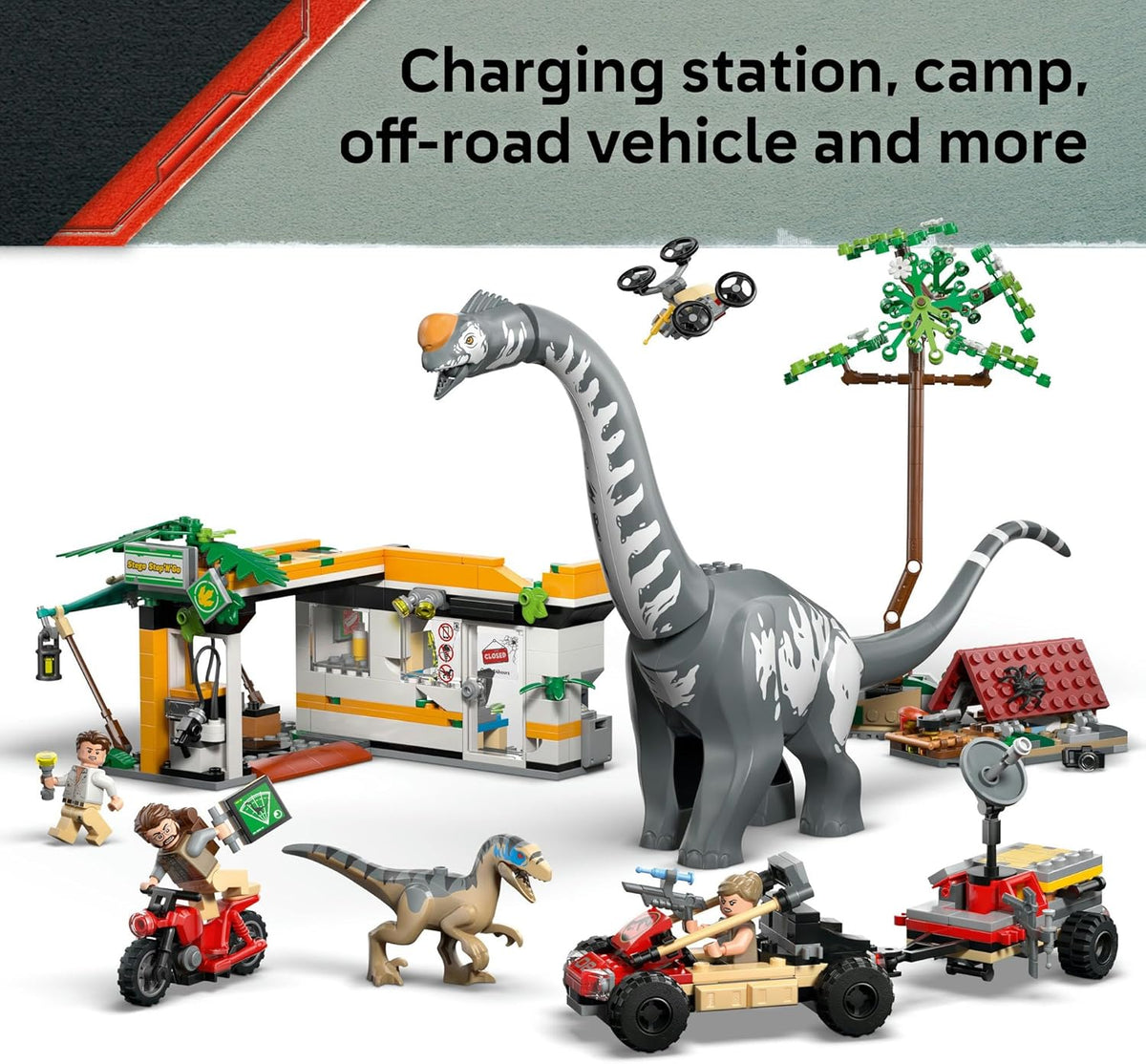 LEGO® Jurassic World Raptor & Titanosaurus Tracking Mission 76973 Kids’ Aged 7 and up