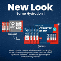 Venture Pal High Sodium Sugar Free Electrolytes Powder Packet - Hydration Packets with Vitamin, Sodium & Potassium | Zero Calories | Vegan, Keto & Paleo Friendly Electrolyte Drink Mix - 30 Sticks