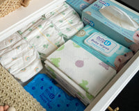 BabyU Nappy Change Essentials Bundle 2 - Fragrance Free Wipes, Scented Nappy Bags & Dispoable Change Mats