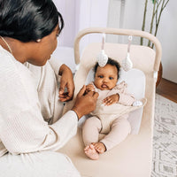 Baby Delight Alpine Deluxe Portable Bouncer, Infant, 0-6 Months, 100% GOTS Certified Cotton Fabric