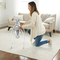 Ingenuity Comfort 2 Go Compact Portable 6-Speed Cushioned Baby Swing with Music