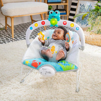 Baby Einstein Ocean Explorers Musical Bouncer Infant Seat, Kick to It Neptune, Unisex, for Ages 0-6 Months up to 20 lbs