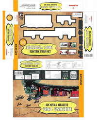 Classic Train Set w/Lights and Sounds - Battery Operated Electric Train with 8 Rails