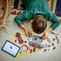 LEGO City F1 Pit Stop & Pit Crew with Ferrari Car Toy for 6+ Year Old