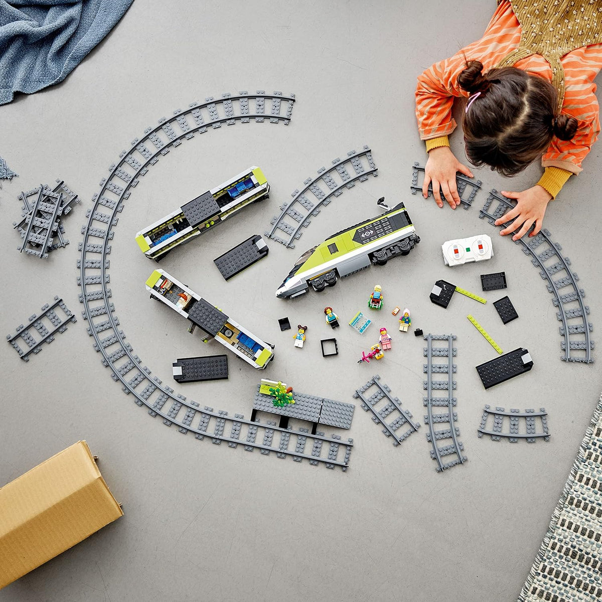 City Express Passenger Train Set, Remote Controlled Train Toy for 7+