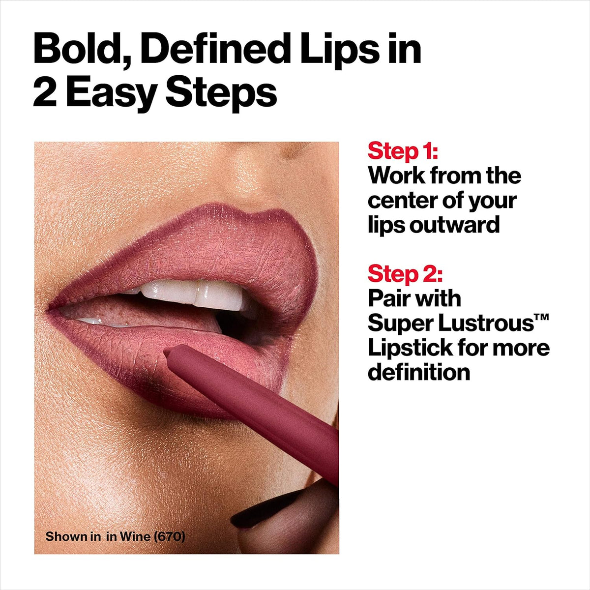 Revlon Colorstay Lip Liner Makeup with Built-in-Sharpener, Longwear Rich Colors, Smooth Application, 703 Mink, 0.01 oz