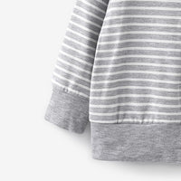 PATPAT Baby Toddler Clothes Striped Pullover Top Shirt Long Pants Set Cotton Infant Fall Spring Outfits 3 Months-3 Years