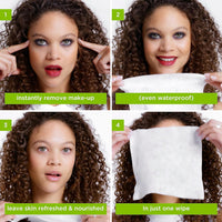 Simple, Kind to Skin, Biodegradable Cleansing Wipes with Vitamin B5, Vitamin E and Pro Amino Acids, 25 Pack