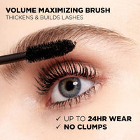 L'Oreal Paris Makeup Voluminous Original Volume Building Mascara, Blackest Black, 0.28 fl; Oz, 1 Count