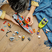 LEGO City Fire Rescue Boat Toy for 5+ Year Old Boys & Girls