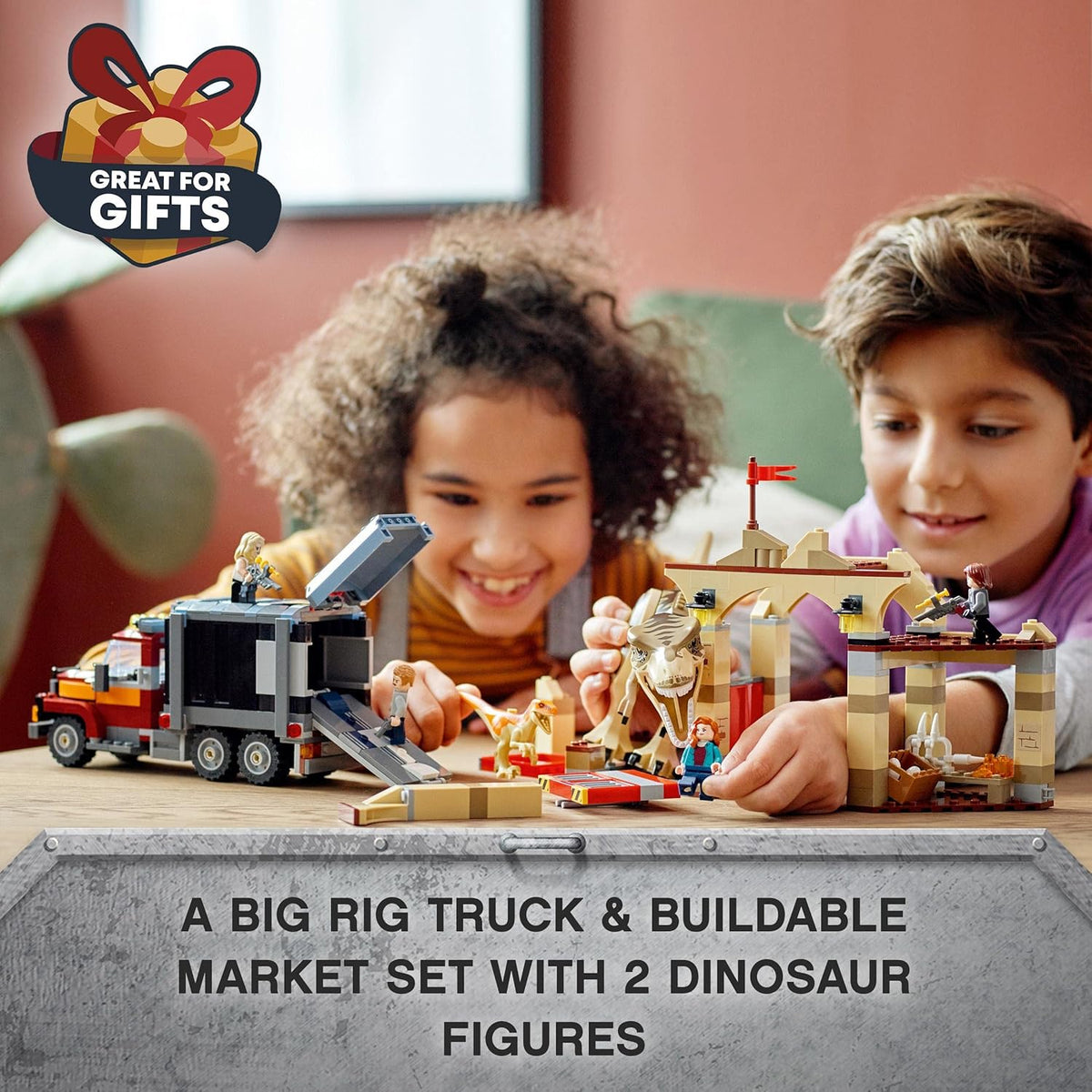 LEGO® Jurassic World T. rex & Atrociraptor Dinosaur Breakout 76948 Building Kits Aged 8 and Up