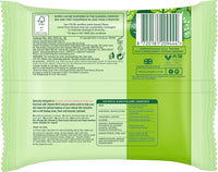 Simple, Kind to Skin, Biodegradable Cleansing Wipes with Vitamin B5, Vitamin E and Pro Amino Acids, 25 Pack
