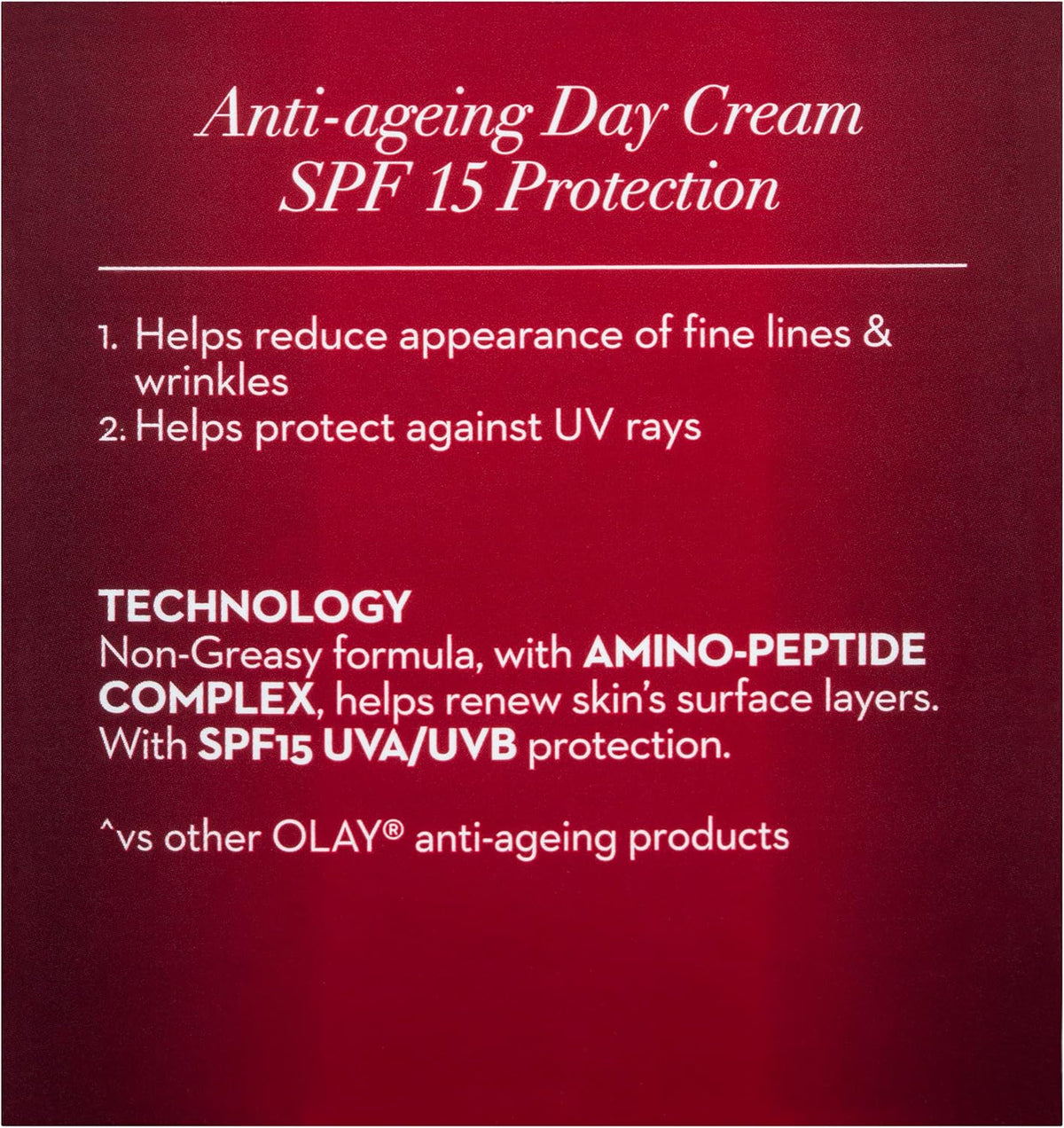 Olay Regenerist Revitalising Hydration Face Cream Moisturiser SPF15 50g