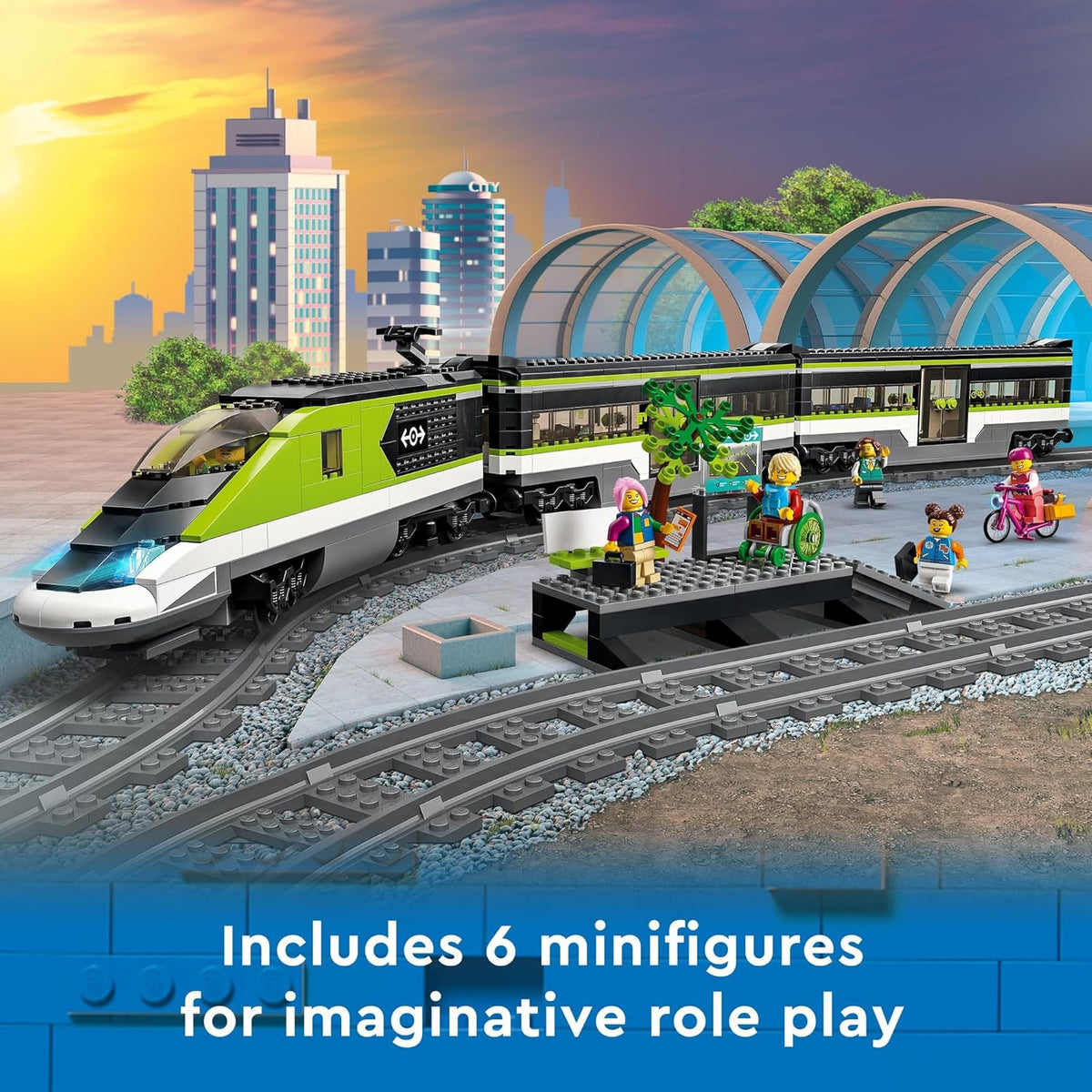 City Express Passenger Train Set, Remote Controlled Train Toy for 7+