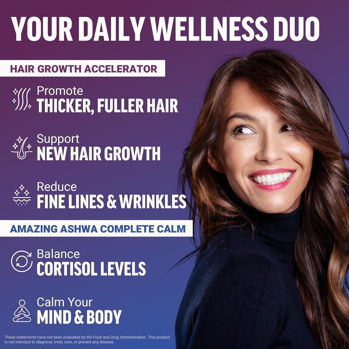 Force Factor Hair Growth Accelerator Soft Chews, Lustriva & Biotin to Promote Thicker